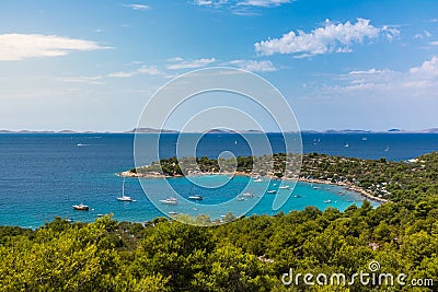 Marvelous Ocean Landscape of Murter Croatia Mediterannean Europe Stock Photo