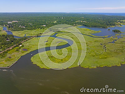 Marvin Island, Old Lyme Bridge, Connecticut, USA Stock Photo