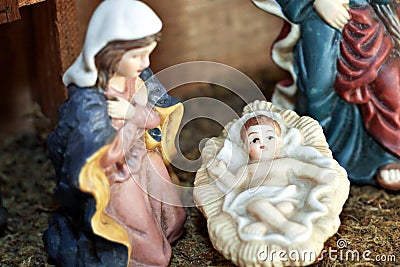 Mary and Baby Jesus Stock Photo