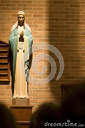 Mary at Catholic Church Stock Photo