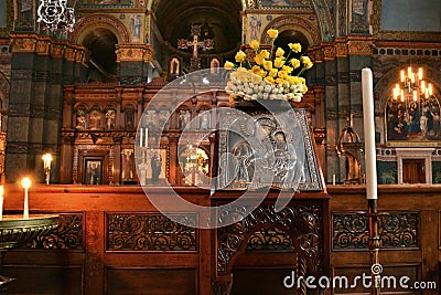 Mary Baby Jesus Icon Saint Sophia Cathedral Stock Photo