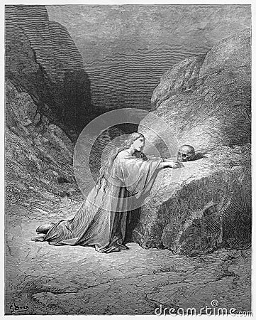 Mary Magdalene Repentant Editorial Stock Photo