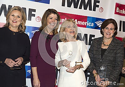 Mary McFadden, Norah O`Donnell, Andrea Mitchell, and Lisa Caputo Editorial Stock Photo