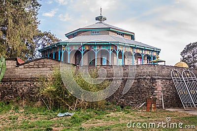 Maryam (St Mary) Church in Entoto suburbs of Addis Ababa, Ethiop Editorial Stock Photo