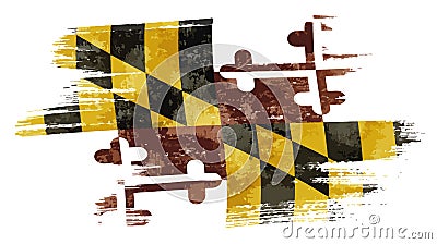 Maryland flag Vector Illustration