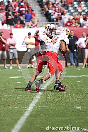 Maryland Quarterback # 11 Perry Hills Editorial Stock Photo