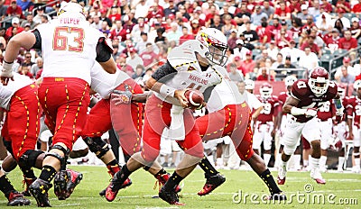 Maryland quarterback #11 Perry Hills Editorial Stock Photo