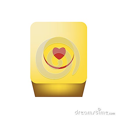 Marzipan in a classic presentation Vector Illustration