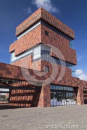 MAS Building in Antwerp Editorial Stock Photo