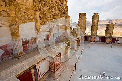 Masada in Israel Stock Photo