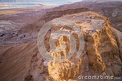 Masada National Park in the Dead Sea region of Israel Stock Photo