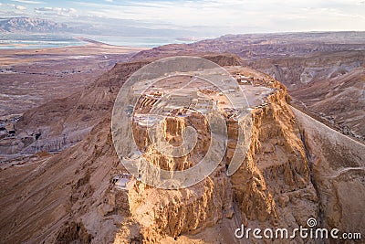 Masada National Park in the Dead Sea region of Israel Stock Photo