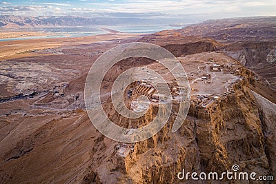 Masada National Park in the Dead Sea region of Israel Stock Photo