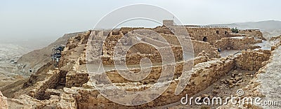 Masada National Park - ruins of famous Israeli fortress Stock Photo