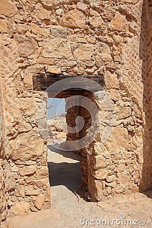 Masada ruins - Israel Stock Photo