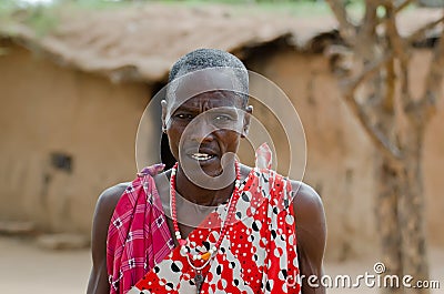 Masai Elder Editorial Stock Photo