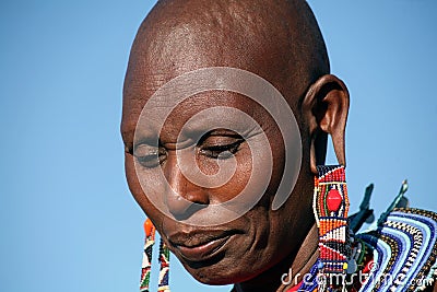 Masai Woman (Kenya) Editorial Stock Photo