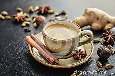 Masala chai tea Stock Photo