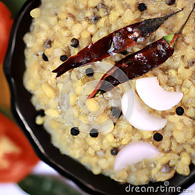 Masala Urad Dal Stock Photo