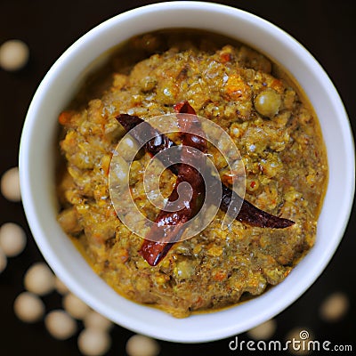 Masala Urad Dal Stock Photo