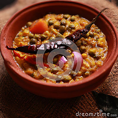 Masala Urad Dal Stock Photo