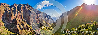 Masca village, the most visited tourist attraction of Tenerife, Spain Stock Photo