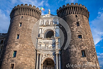 Maschio Angioino, Naples, Italy Stock Photo