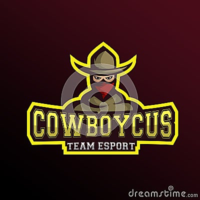 Mascot Cowboy Vector Illustration