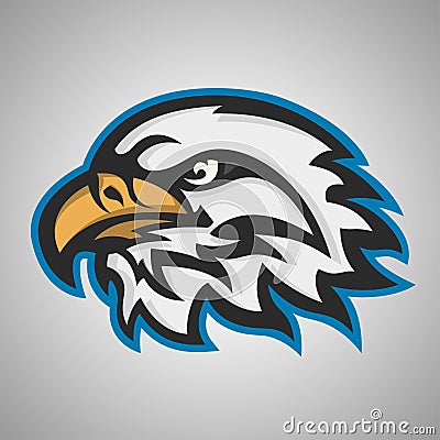 Mascot head of an eagle Vector Illustration