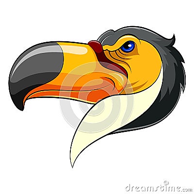 Mascot Head of an toucan Vector Illustration