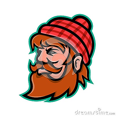 Paul Bunyan Lumberjack Mascot Vector Illustration