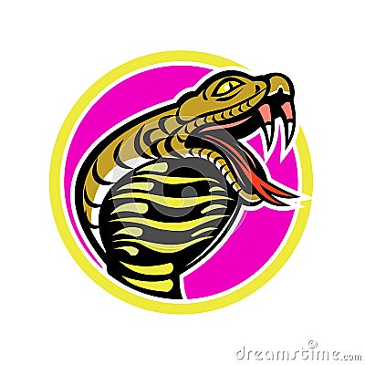 King Cobra Snake Mascot Vector Illustration