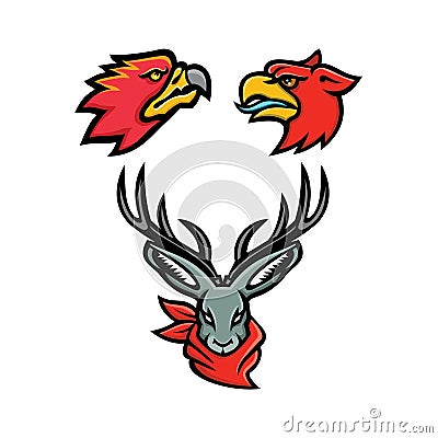 Mythical Creatures Mascot Collection Vector Illustration