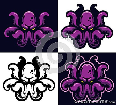 Kraken Mascot Symbol Vector Illustration