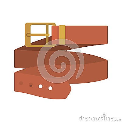 Masculine elegant belt icon Vector Illustration