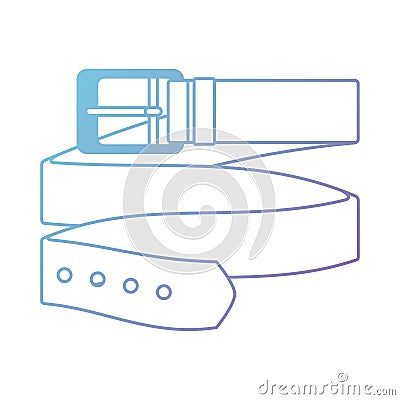 Masculine elegant belt icon Vector Illustration