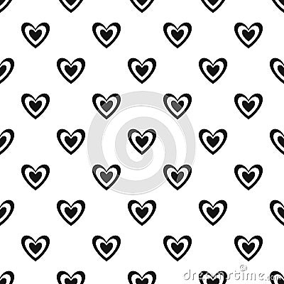 Masculine heart pattern seamless vector Vector Illustration