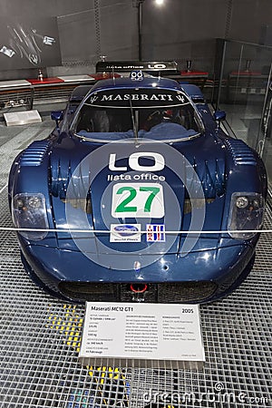 Maserati MC12 GT1 in the Romanshorn's privat museum Editorial Stock Photo