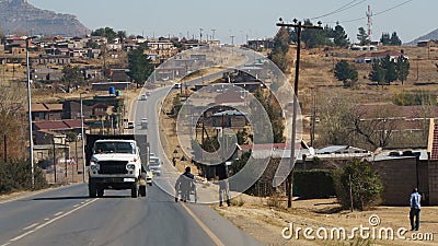 Maseru suburb Editorial Stock Photo