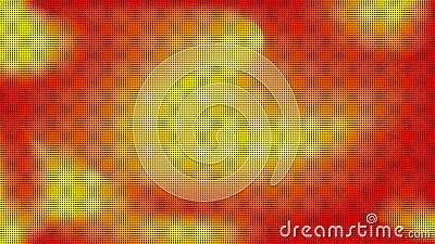 Bright color background of blurry spots with a grid of circles. Cartoon Illustration