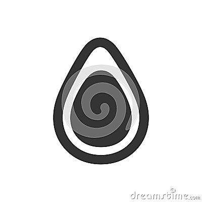 Mashed Avocado Icon Vector Illustration