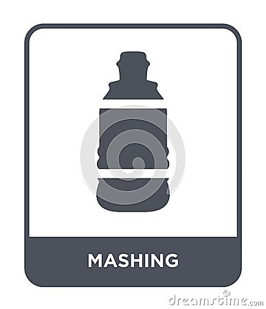 mashing icon in trendy design style. mashing icon isolated on white background. mashing vector icon simple and modern flat symbol Vector Illustration