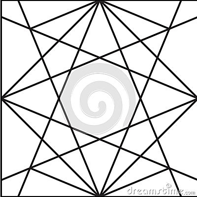 Mashrabiya tile design. Arabic vector pattern ideal for design background, web page background, surface textures Vector Illustration