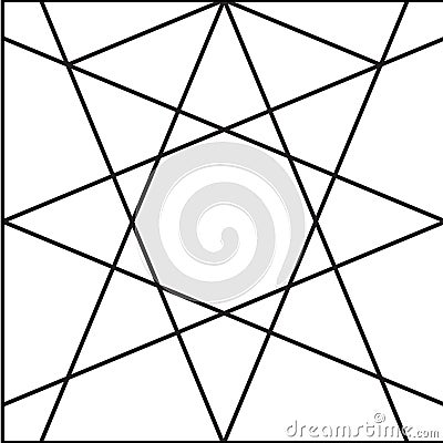 Mashrabiya tile design. Arabic vector pattern ideal for design background, web page background, surface textures Vector Illustration