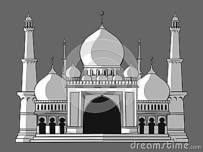 Masjid Vector Illustration