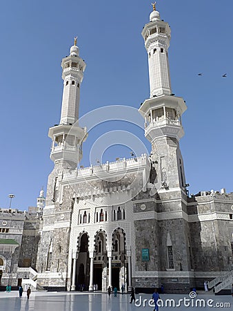 Masjid Al Haram exterior in Mecca Stock Photo