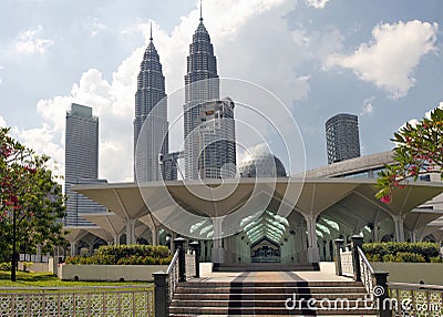 Masjid Asy-Syakirin Muslim Mosque in Kuala Lumpur Editorial Stock Photo