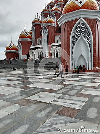 Masjid 99 kubah or 99 dome mosque, one of the landmarks of Makassar city Editorial Stock Photo