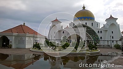 Masjid Selat Melaka Stock Photo