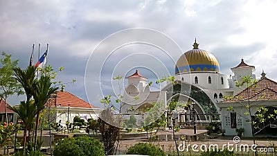 Masjid Selat Melaka Stock Photo